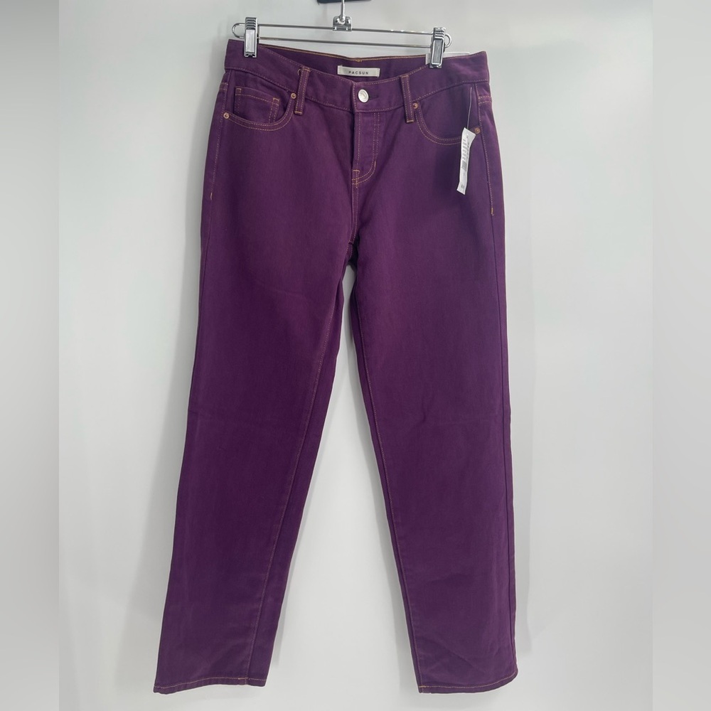 Pacsun women’s Purple Low Rise Straight Jeans Size 25 Nwt